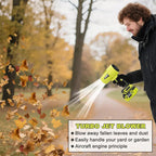 SEESE Weed Wacker & Leaf Blower Combo🌿💨⚡ | 3 Heads, 4 Batteries, Brushless Motor