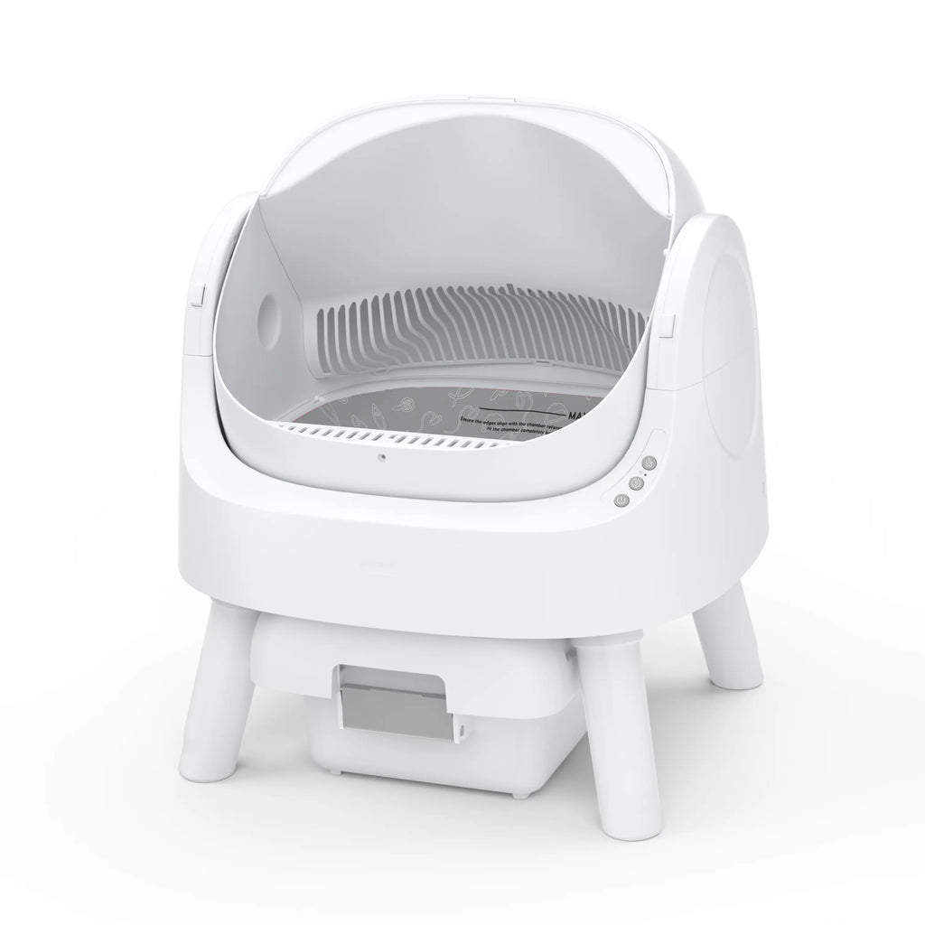 PetPivot AutoScooper 12 Lite Open-Top Automatic Self-Cleaning Cat Litter Box, Easy-Entry Front Step, Triple Safety Protection, No App Required,SohoChic