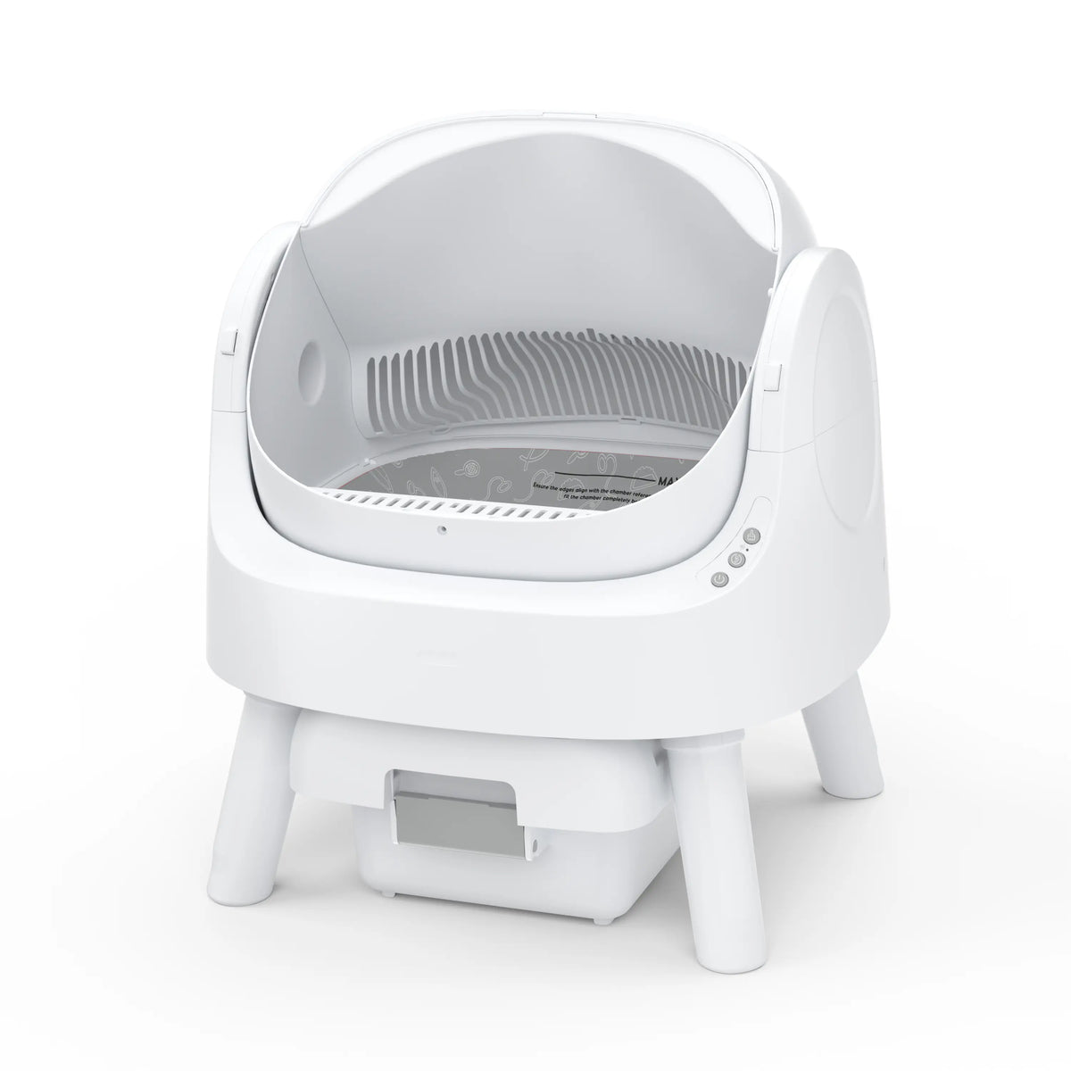PetPivot AutoScooper 12 Lite Open-Top Automatic Self-Cleaning Cat Litter Box, Easy-Entry Front Step, Triple Safety Protection, No App Required,SohoChic