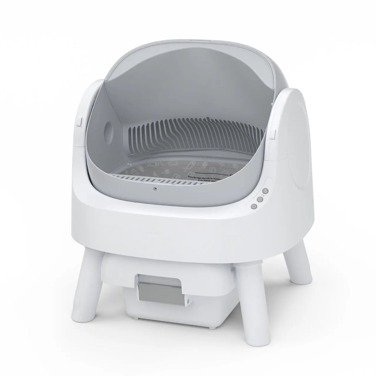PetPivot AutoScooper 12 Lite Open-Top Automatic Self-Cleaning Cat Litter Box, Easy-Entry Front Step, Triple Safety Protection, No App Required,SohoChic