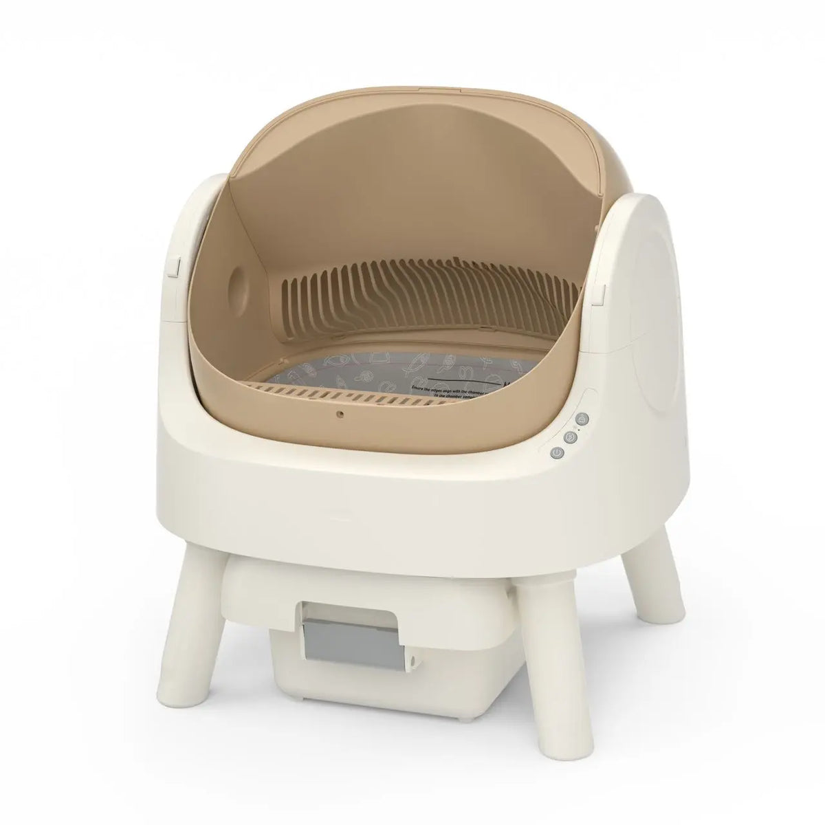 PetPivot AutoScooper 12 Lite Open-Top Automatic Self-Cleaning Cat Litter Box, Easy-Entry Front Step, Triple Safety Protection, No App Required,SohoChic