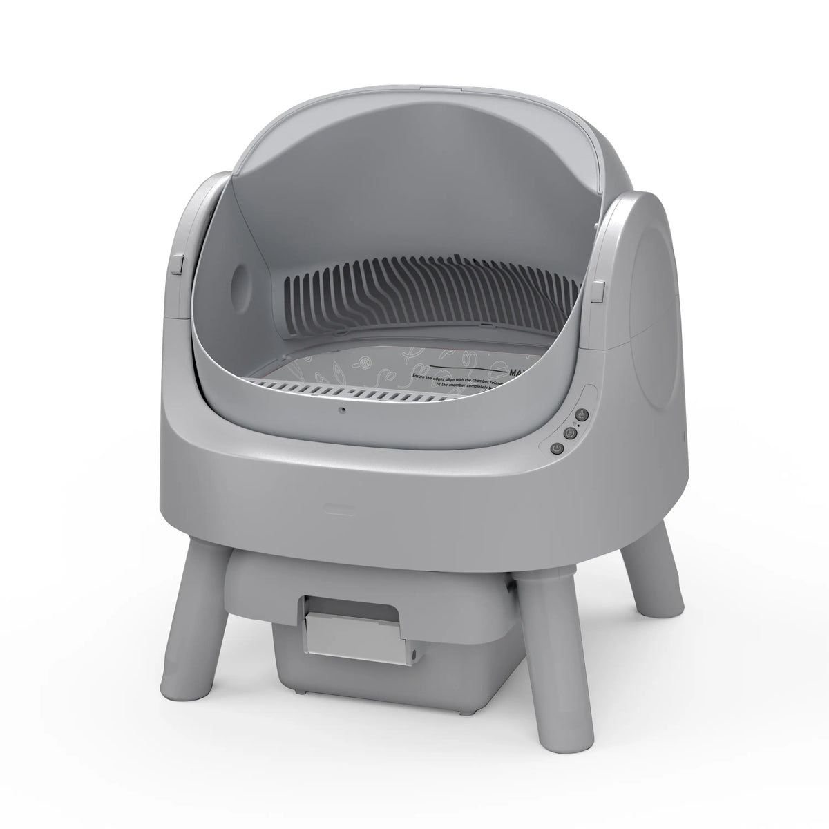 PetPivot AutoScooper 12 Lite Open-Top Automatic Self-Cleaning Cat Litter Box, Easy-Entry Front Step, Triple Safety Protection, No App Required,SohoChic