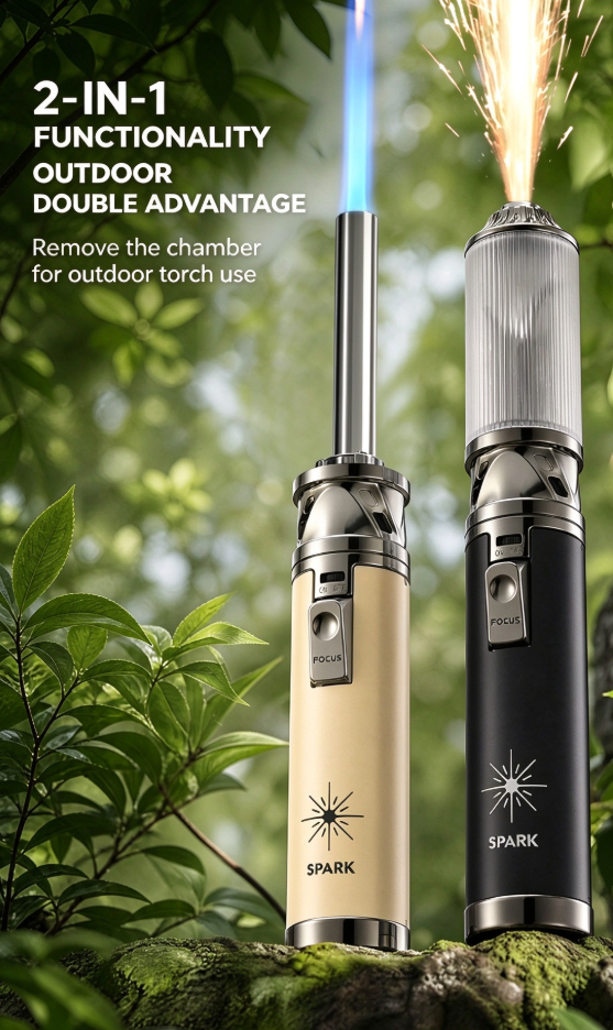 Vibe Spark Torch ✨ | Outdoor Photoshoot Atmosphere Wand 🔥 | Handheld Spark Effect Photo Prop for Beach 🏖️, Camping 🏕️, Night Portrait Shooting 📸
