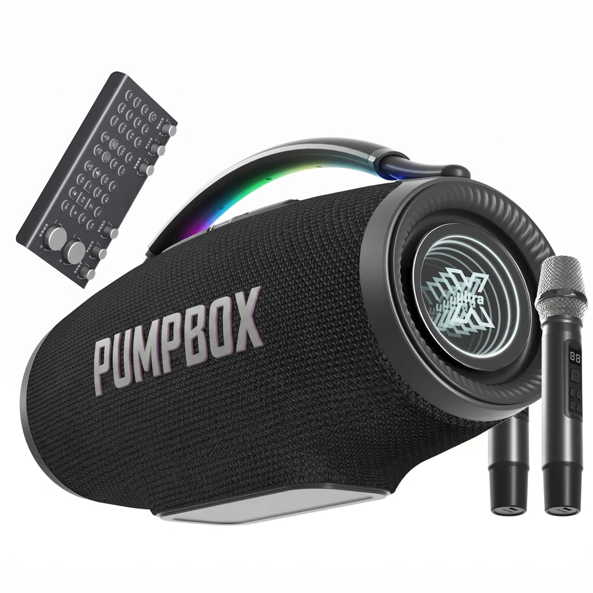 Massive 500W Sound + Dual Mics!🎤