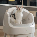 PetPivot AutoScooper 12 Lite Open-Top Automatic Self-Cleaning Cat Litter Box, Easy-Entry Front Step, Triple Safety Protection, No App Required,SohoChic