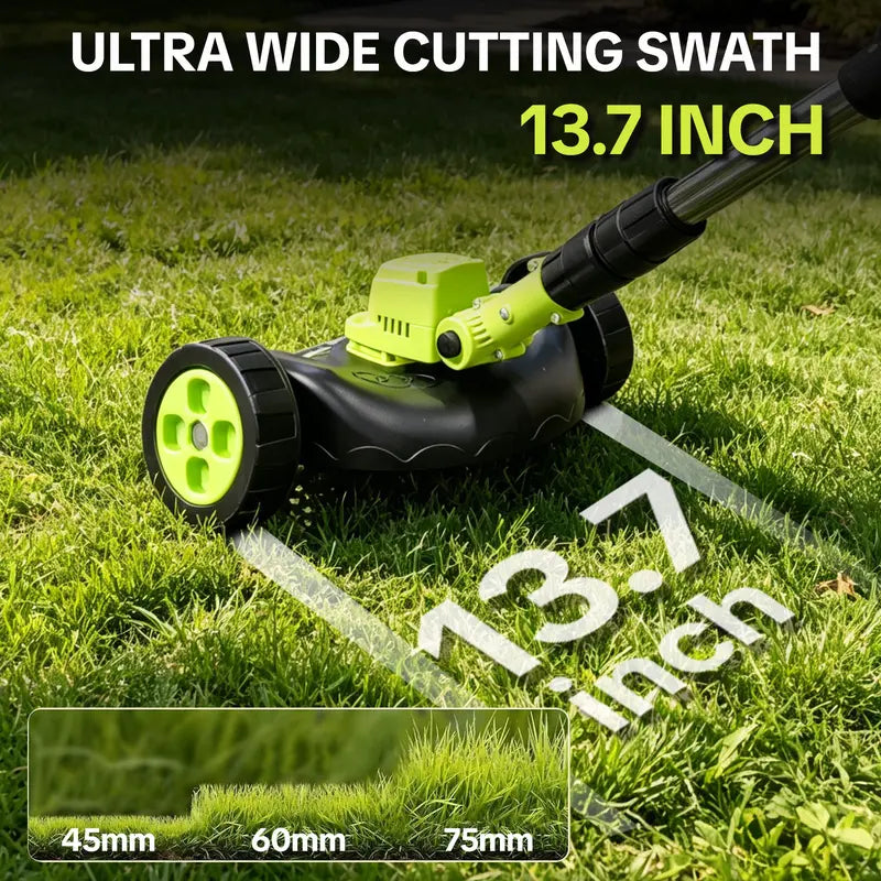 SEESE Weed Wacker & Leaf Blower Combo🌿💨⚡ | 3 Heads, 4 Batteries, Brushless Motor