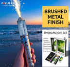Vibe Spark Torch ✨ | Outdoor Photoshoot Atmosphere Wand 🔥 | Handheld Spark Effect Photo Prop for Beach 🏖️, Camping 🏕️, Night Portrait Shooting 📸