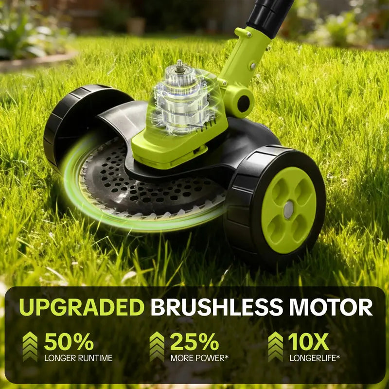 SEESE Weed Wacker & Leaf Blower Combo🌿💨⚡ | 3 Heads, 4 Batteries, Brushless Motor