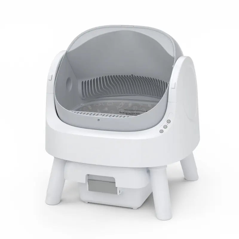 PetPivot AutoScooper 12 Lite Open-Top Automatic Self-Cleaning Cat Litter Box, Easy-Entry Front Step, Triple Safety Protection, No App Required,SohoChic